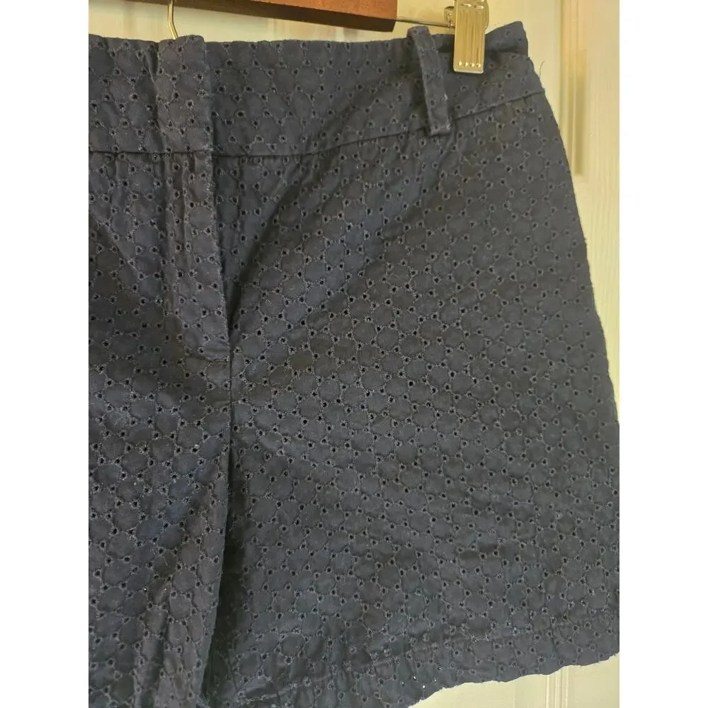 Talbots Navy Eyelett Women's Shorts Size 4 - Picture 4 of 9